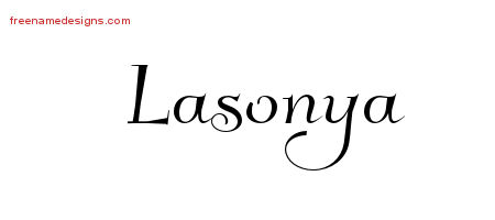 Elegant Name Tattoo Designs Lasonya Free Graphic