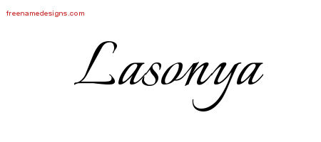 Calligraphic Name Tattoo Designs Lasonya Download Free