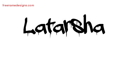 Graffiti Name Tattoo Designs Latarsha Free Lettering