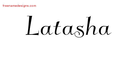Elegant Name Tattoo Designs Latasha Free Graphic