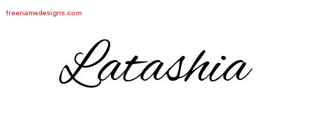 Cursive Name Tattoo Designs Latashia Download Free