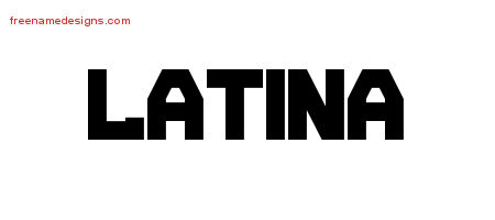 Titling Name Tattoo Designs Latina Free Printout