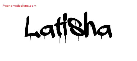 Graffiti Name Tattoo Designs Latisha Free Lettering