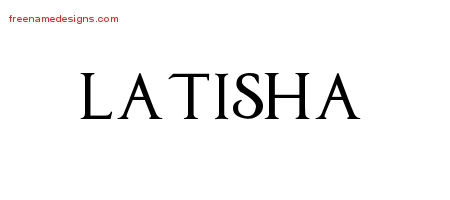 Regal Victorian Name Tattoo Designs Latisha Graphic Download