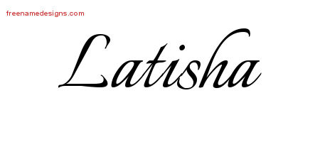 Calligraphic Name Tattoo Designs Latisha Download Free