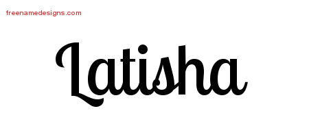 Handwritten Name Tattoo Designs Latisha Free Download