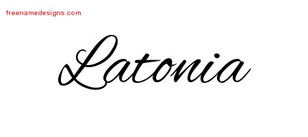 Cursive Name Tattoo Designs Latonia Download Free