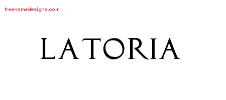 Regal Victorian Name Tattoo Designs Latoria Graphic Download