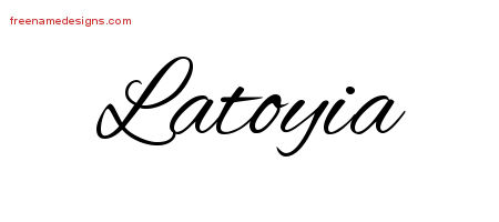 Cursive Name Tattoo Designs Latoyia Download Free