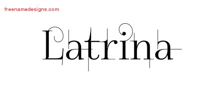 Decorated Name Tattoo Designs Latrina Free