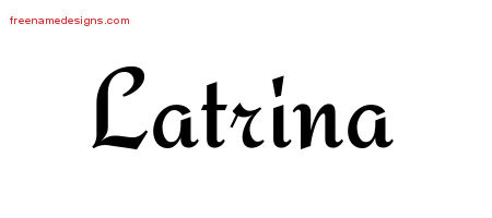 Calligraphic Stylish Name Tattoo Designs Latrina Download Free