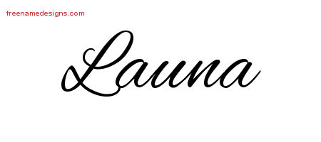 Cursive Name Tattoo Designs Launa Download Free