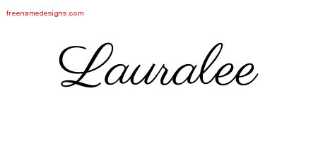 Classic Name Tattoo Designs Lauralee Graphic Download