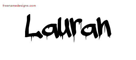 Graffiti Name Tattoo Designs Lauran Free Lettering