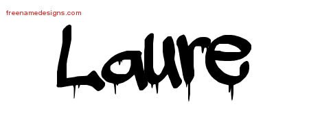 Graffiti Name Tattoo Designs Laure Free Lettering