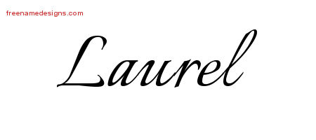Calligraphic Name Tattoo Designs Laurel Download Free