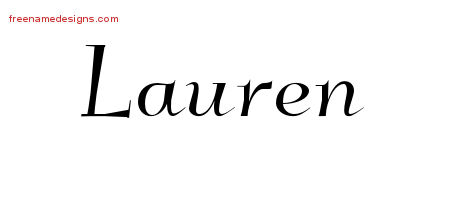 Elegant Name Tattoo Designs Lauren Download Free
