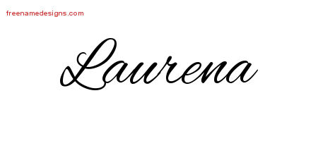 Cursive Name Tattoo Designs Laurena Download Free