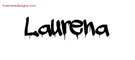 Graffiti Name Tattoo Designs Laurena Free Lettering