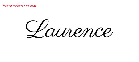 Classic Name Tattoo Designs Laurence Printable