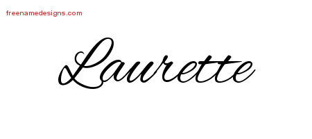 Cursive Name Tattoo Designs Laurette Download Free