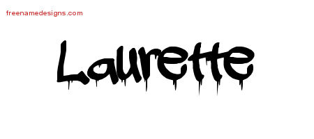 Graffiti Name Tattoo Designs Laurette Free Lettering