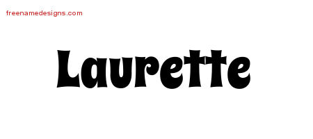 Groovy Name Tattoo Designs Laurette Free Lettering