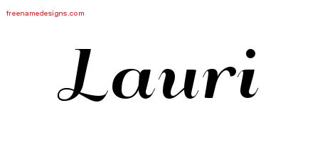 Art Deco Name Tattoo Designs Lauri Printable