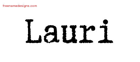 Typewriter Name Tattoo Designs Lauri Free Download