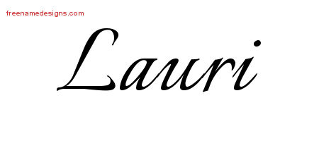 Calligraphic Name Tattoo Designs Lauri Download Free
