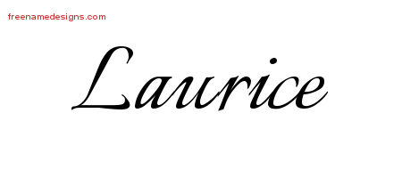 Calligraphic Name Tattoo Designs Laurice Download Free