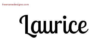 Handwritten Name Tattoo Designs Laurice Free Download