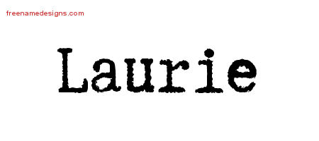 Typewriter Name Tattoo Designs Laurie Free Download