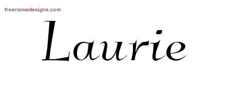 Elegant Name Tattoo Designs Laurie Free Graphic