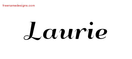 Art Deco Name Tattoo Designs Laurie Printable