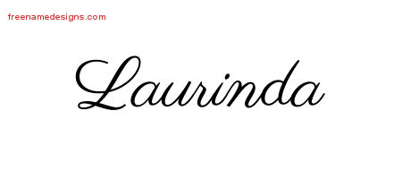 Classic Name Tattoo Designs Laurinda Graphic Download