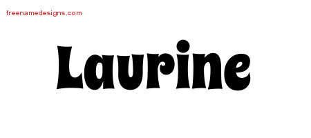 Groovy Name Tattoo Designs Laurine Free Lettering