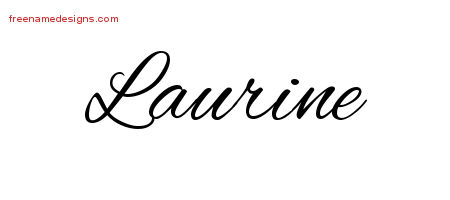 Cursive Name Tattoo Designs Laurine Download Free