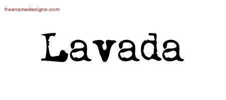 Vintage Writer Name Tattoo Designs Lavada Free Lettering