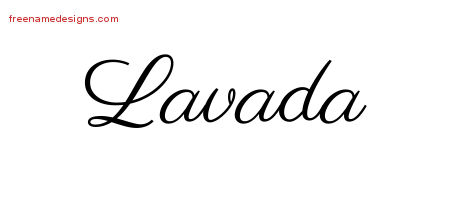Classic Name Tattoo Designs Lavada Graphic Download