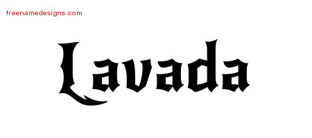 Gothic Name Tattoo Designs Lavada Free Graphic