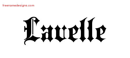 Old English Name Tattoo Designs Lavelle Free
