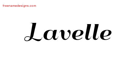 Art Deco Name Tattoo Designs Lavelle Printable