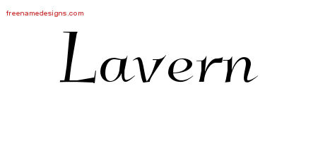 Elegant Name Tattoo Designs Lavern Free Graphic