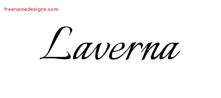 Calligraphic Name Tattoo Designs Laverna Download Free