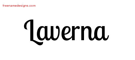 Handwritten Name Tattoo Designs Laverna Free Download