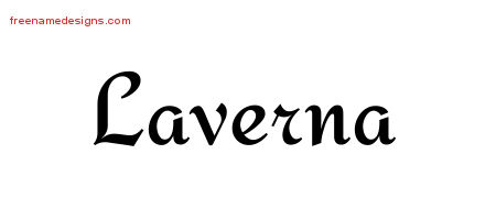 Calligraphic Stylish Name Tattoo Designs Laverna Download Free