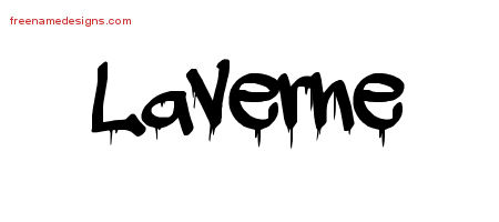 Graffiti Name Tattoo Designs Laverne Free Lettering