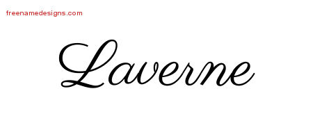 Classic Name Tattoo Designs Laverne Printable