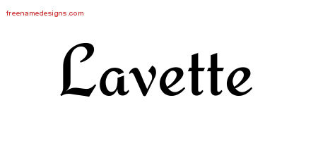 Calligraphic Stylish Name Tattoo Designs Lavette Download Free